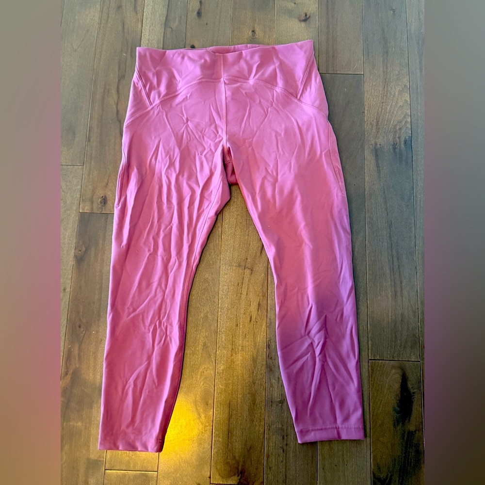 Lululemon Pink Highwaisted Leggings Size 14